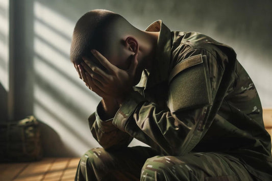 En person, der lider af PTSD