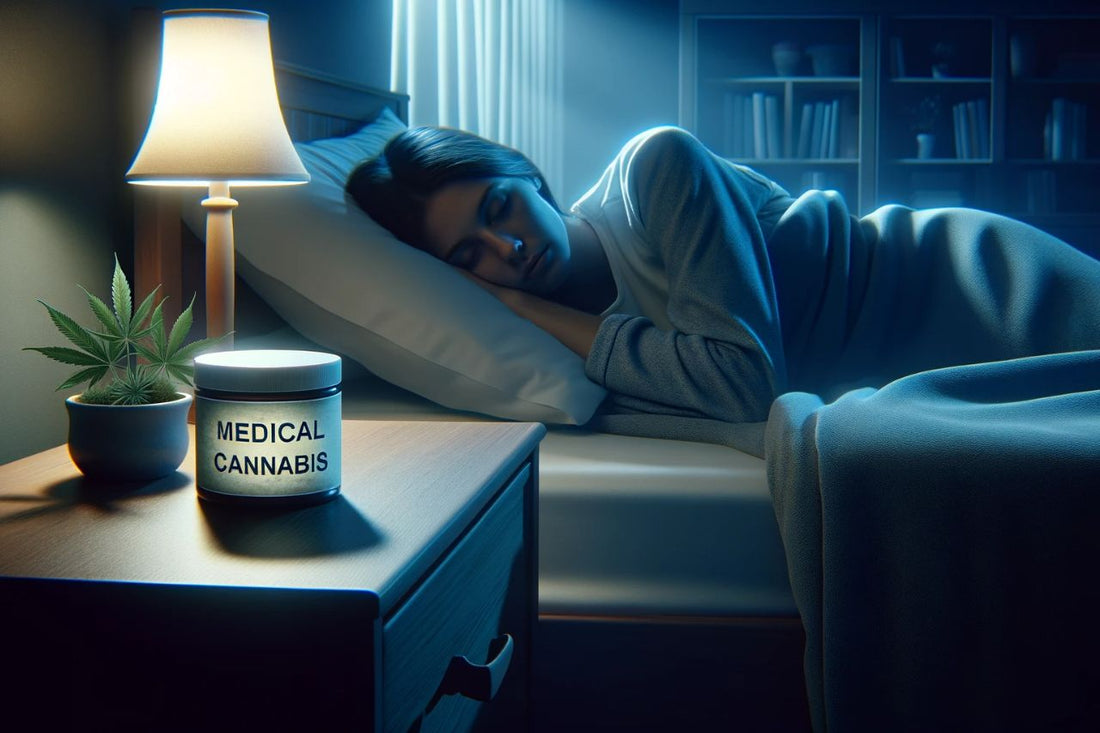 Kvinde sover i et værelse