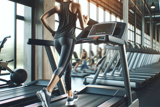 En person, der træner i fitnesscentret