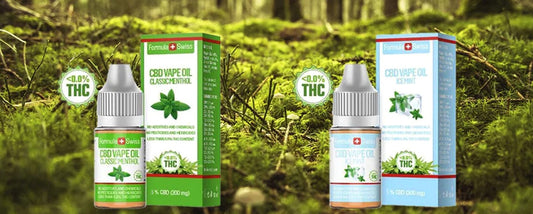 Flere aromaer af vores CBD-vapeolie fås nu også med 5 % CBD