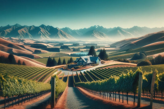 En vingård i New Zealand