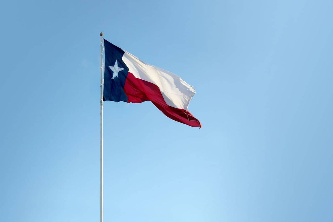 Texas' flag vajende