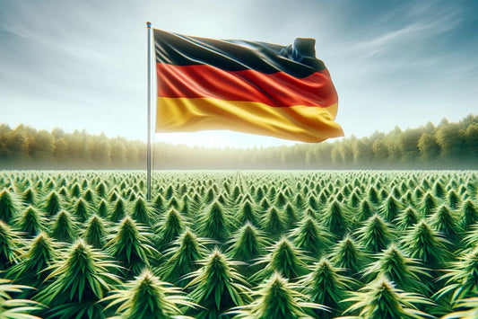 Tysk flag på cannabisområdet
