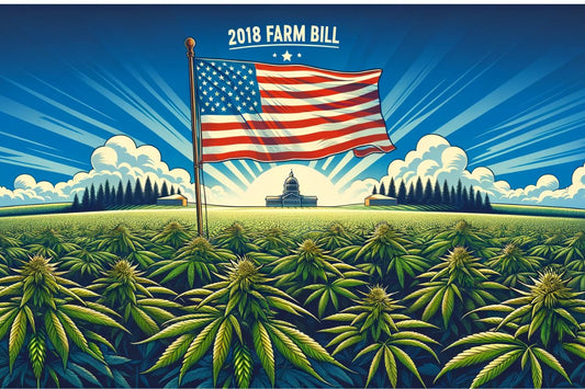 Et flag i en cannabismark