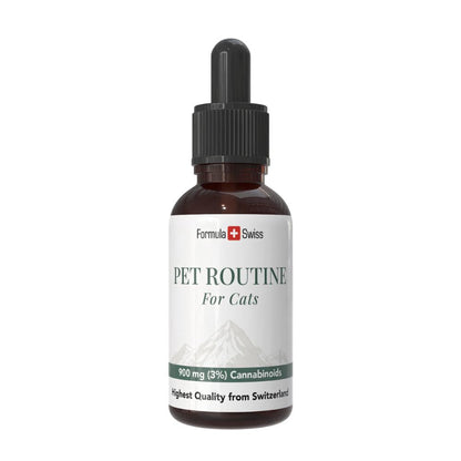 Formula Swiss Pet Routine til katte - CBD olie 3 % CBD, pipetteflaske