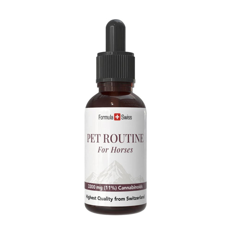 Formula Swiss Pet Routine til heste - CBD olie 10 % CBD, pipetteflaske